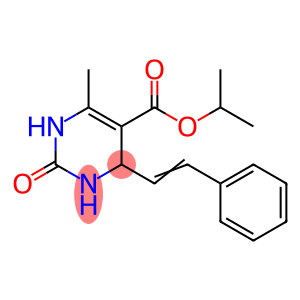 5-Pyrimidinecarboxylicacid,1,2,3,4-tetrahydro-6-methyl-2-oxo-4-(2-phenylethenyl)-,1-methylethylester(9CI)