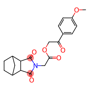 2-(4-methoxyphenyl)-2-oxoethyl (3,5-dioxo-4-azatricyclo[5.2.1.0~2,6~]dec-4-yl)acetate