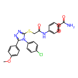 Benzamide, 4-[[2-[[4-(4-chlorophenyl)-5-(4-methoxyphenyl)-4H-1,2,4-triazol-3-yl]thio]acetyl]amino]-
