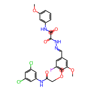 2-(2-{4-[2-(3,5-dichloroanilino)-2-oxoethoxy]-3-iodo-5-methoxybenzylidene}hydrazino)-N-(3-methoxyphenyl)-2-oxoacetamide