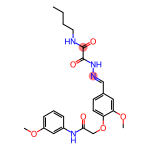 N-butyl-2-(2-{3-methoxy-4-[2-(3-methoxyanilino)-2-oxoethoxy]benzylidene}hydrazino)-2-oxoacetamide