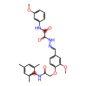 2-(2-{4-[2-(mesitylamino)-2-oxoethoxy]-3-methoxybenzylidene}hydrazino)-N-(3-methoxyphenyl)-2-oxoacetamide