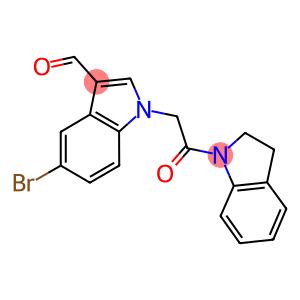 5-bromo-1-[2-(2,3-dihydro-1H-indol-1-yl)-2-oxoethyl]-1H-indole-3-carbaldehyde