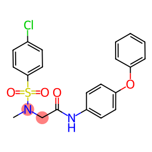 2-[[(4-chlorophenyl)sulfonyl](methyl)amino]-N-(4-phenoxyphenyl)acetamide