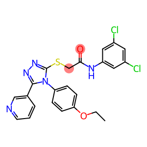 N-(3,5-dichlorophenyl)-2-{[4-(4-ethoxyphenyl)-5-(pyridin-3-yl)-4H-1,2,4-triazol-3-yl]sulfanyl}acetamide