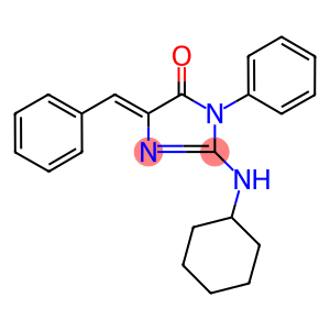 5-benzylidene-2-(cyclohexylamino)-3-phenyl-3,5-dihydro-4H-imidazol-4-one