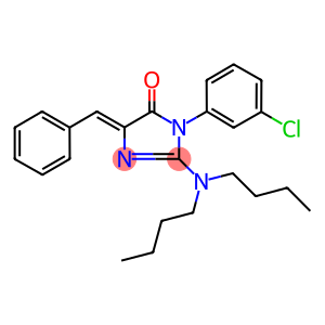 5-benzylidene-3-(3-chlorophenyl)-2-(dibutylamino)-3,5-dihydro-4H-imidazol-4-one