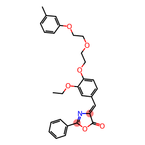 4-(3-ethoxy-4-{2-[2-(3-methylphenoxy)ethoxy]ethoxy}benzylidene)-2-phenyl-1,3-oxazol-5(4H)-one