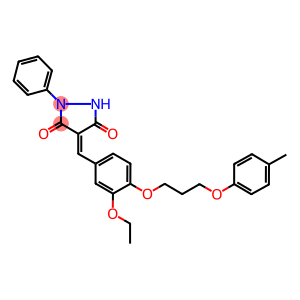 4-{3-ethoxy-4-[3-(4-methylphenoxy)propoxy]benzylidene}-1-phenyl-3,5-pyrazolidinedione