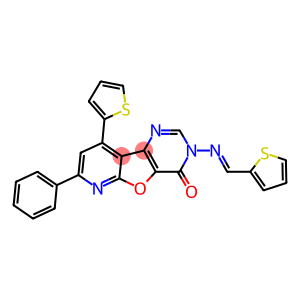 7-phenyl-9-thien-2-yl-3-[(thien-2-ylmethylene)amino]pyrido[3',2':4,5]furo[3,2-d]pyrimidin-4(3H)-one