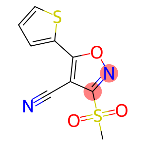 3-(METHYLSULFONYL)-5-(2-THIENYL)ISOXAZOLE-4-CARBONITRILE