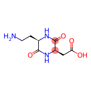 2-Piperazineacetic acid, 5-(2-aminoethyl)-3,6-dioxo-, (2R,5R)- (9CI)