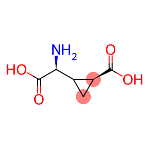 Cyclopropaneacetic acid, α-amino-2-carboxy-, (αS,2S)-