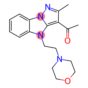 1-[2-methyl-4-(2-morpholin-4-ylethyl)-4H-pyrazolo[1,5-a]benzimidazol-3-yl]ethanone