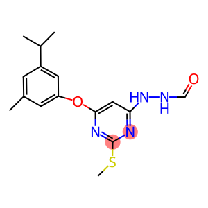 N'-[6-(3-isopropyl-5-methylphenoxy)-2-(methylsulfanyl)-4-pyrimidinyl]formic hydrazide