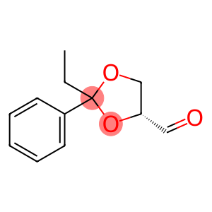 1,3-Dioxolane-4-carboxaldehyde,2-ethyl-2-phenyl-,(4R)-(9CI)