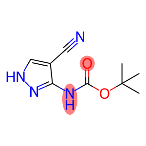 Carbamic acid, (4-cyano-1H-pyrazol-3-yl)-, 1,1-dimethylethyl ester (9CI)