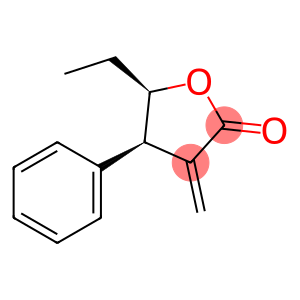 2(3H)-Furanone,5-ethyldihydro-3-methylene-4-phenyl-,(4R,5R)-rel-(9CI)