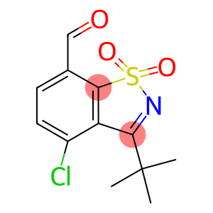 3-TERT-BUTYL-4-CHLORO-1,2-BENZISOTHIAZOLE-7-CARBALDEHYDE 1,1-DIOXIDE