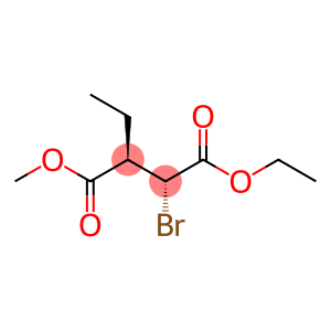 Butanedioic acid, 2-bromo-3-ethyl-, 1-ethyl 4-methyl ester, (2R,3R)-rel- (9CI)