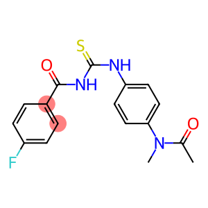 N-({4-[acetyl(methyl)amino]phenyl}carbamothioyl)-4-fluorobenzamide