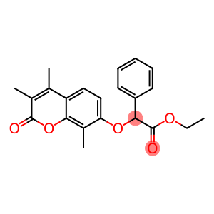 ethyl 2-phenyl-2-(3,4,8-trimethyl-2-oxochromen-7-yl)oxyacetate