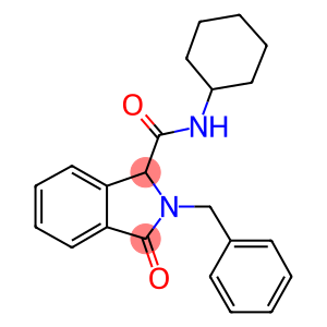 2-benzyl-N-cyclohexyl-3-oxo-1-isoindolinecarboxamide