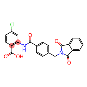4-chloro-2-({4-[(1,3-dioxo-1,3-dihydro-2H-isoindol-2-yl)methyl]benzoyl}amino)benzoic acid