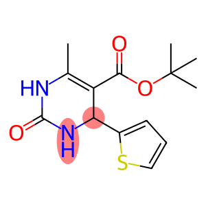 5-Pyrimidinecarboxylic acid, 1,2,3,4-tetrahydro-6-methyl-2-oxo-4-(2-thienyl)-, 1,1-dimethylethyl ester