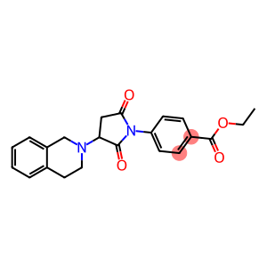 ethyl 4-[3-(3,4-dihydroisoquinolin-2(1H)-yl)-2,5-dioxopyrrolidin-1-yl]benzoate