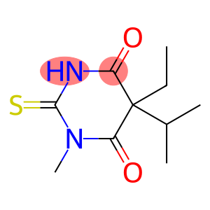 4,6(1H,5H)-Pyrimidinedione,5-ethyldihydro-1-methyl-5-(1-methylethyl)-2-thioxo-(9CI)