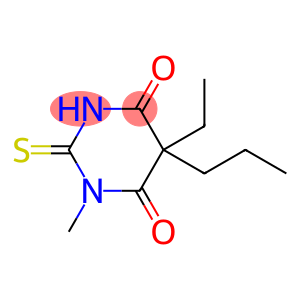 4,6(1H,5H)-Pyrimidinedione,5-ethyldihydro-1-methyl-5-propyl-2-thioxo-(9CI)