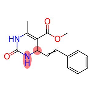 5-Pyrimidinecarboxylicacid,1,2,3,4-tetrahydro-6-methyl-2-oxo-4-(2-phenylethenyl)-,methylester(9CI)