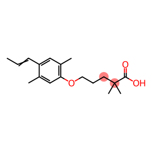 5-[2,5-Dimethyl-4-(1-propen-1-yl)phenoxy]-2,2-dimethylpentanoic acid