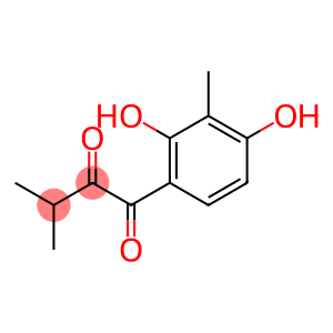 1,2-Butanedione, 1-(2,4-dihydroxy-3-methylphenyl)-3-methyl- (9CI)