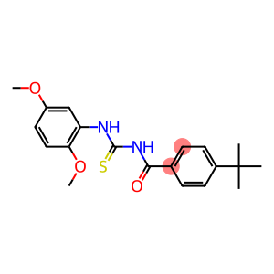 4-tert-butyl-N-{[(2,5-dimethoxyphenyl)amino]carbonothioyl}benzamide