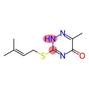 6-methyl-3-(3-methylbut-2-enylsulfanyl)-2H-1,2,4-triazin-5-one