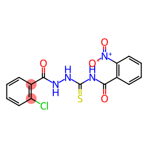 N-({2-[(2-chlorophenyl)carbonyl]hydrazinyl}carbonothioyl)-2-nitrobenzamide