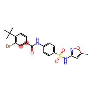 3-bromo-4-(tert-butyl)-N-(4-{[(5-methyl-3-isoxazolyl)amino]sulfonyl}phenyl)benzamide