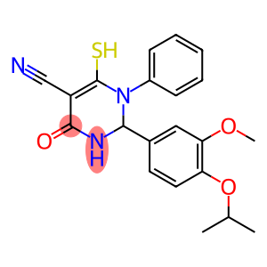 2-(4-Isopropoxy-3-methoxy-phenyl)-6-mercapto-4-oxo-1-phenyl-1,2,3,4-tetrahydro-pyrimidine-5-carbonitrile