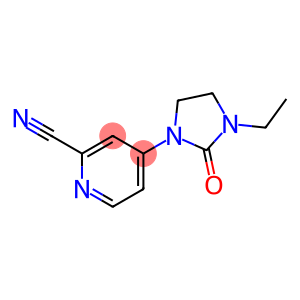 2-Pyridinecarbonitrile,4-(3-ethyl-2-oxo-1-imidazolidinyl)-(9CI)