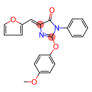 5-(2-furylmethylene)-2-(4-methoxyphenoxy)-3-phenyl-3,5-dihydro-4H-imidazol-4-one