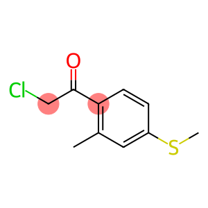 Ethanone, 2-chloro-1-[2-methyl-4-(methylthio)phenyl]- (9CI)