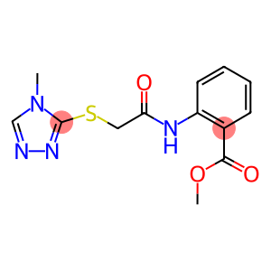 methyl 2-({[(4-methyl-4H-1,2,4-triazol-3-yl)sulfanyl]acetyl}amino)benzoate