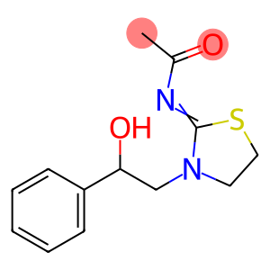 N-[3-(2-羟基-2-苯基乙基)-2-噻唑烷基亚基]乙酰胺