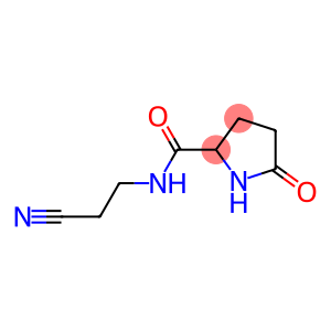 2-Pyrrolidinecarboxamide,N-(2-cyanoethyl)-5-oxo-,(-)-(9CI)