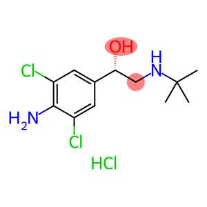(+)-4-amino-alpha-[(tert-butylamino)methyl]-3,5-dichlorobenzyl alcohol hydrochloride