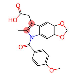 5-(p-Anisoyl)-6-methyl-5H-1,3-dioxolo[4,5-f]indole-7-acetic acid