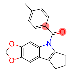 5,6,7,8-Tetrahydro-5-(p-toluoyl)cyclopenta[b]-1,3-dioxolo[4,5-f]indole