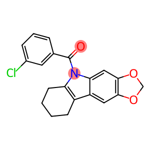 5-(3-Chlorobenzoyl)-6,7,8,9-tetrahydro-5H-1,3-dioxolo[4,5-b]carbazole